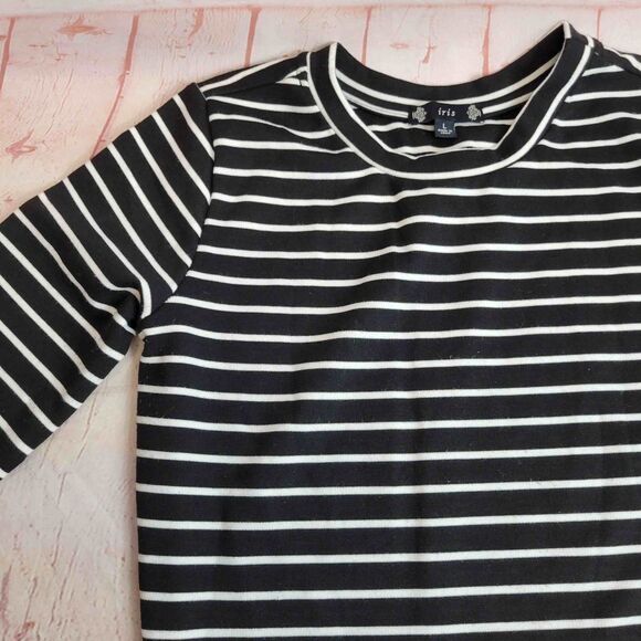 Iris stripped asymmetrical dress L - Picture 2 of 7